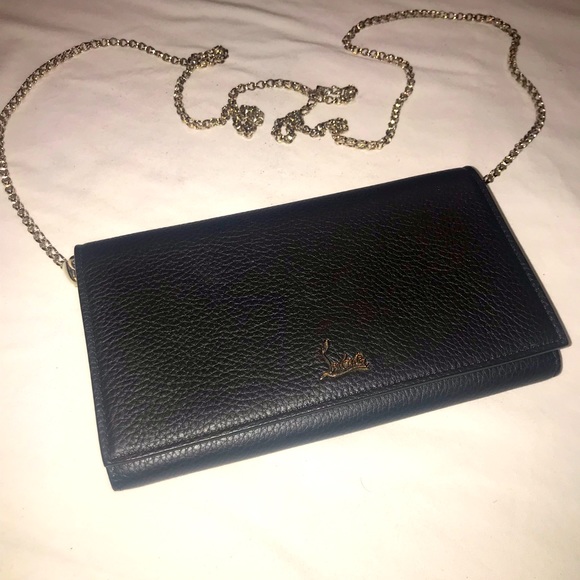 Christian Louboutin Handbags - Christian Louboutin Boudoir Chain Leather Pouch with Belt NWOT